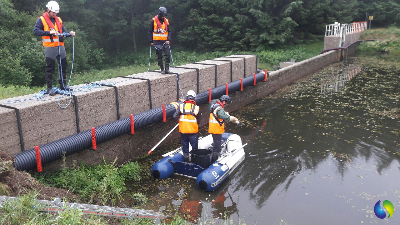 Pêche électrique de sauvegarde inventaire sauvetage embarcation